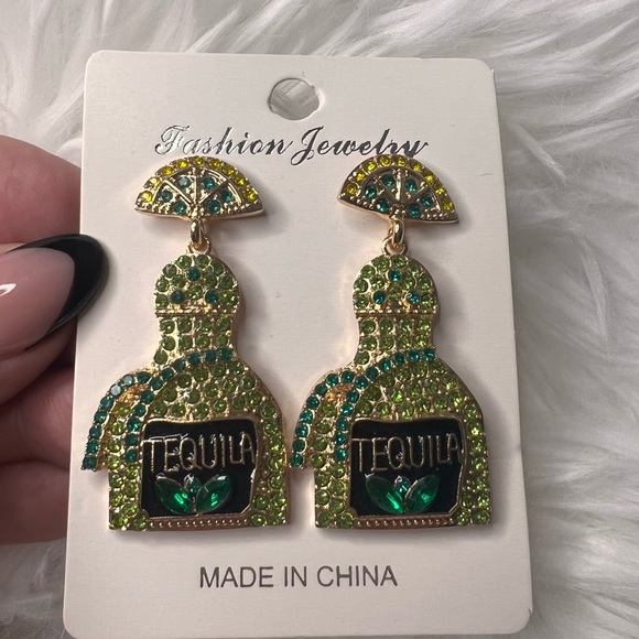 Tequila Bottle Earrings - Picture 1 of 5